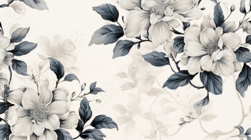 Chic and elegant flower pattern enhancing the visual appeal