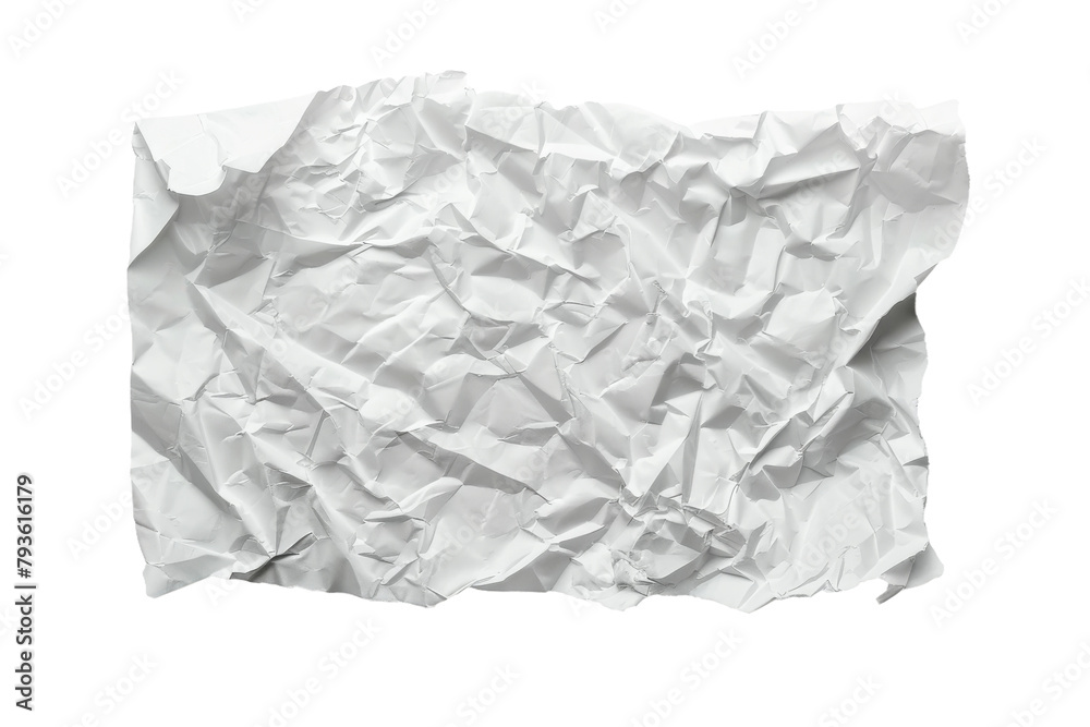 Crumpled White Paper