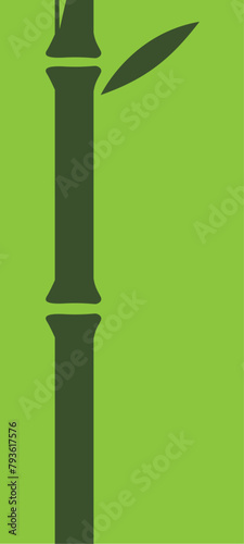 simple image of bamboo vector illustration