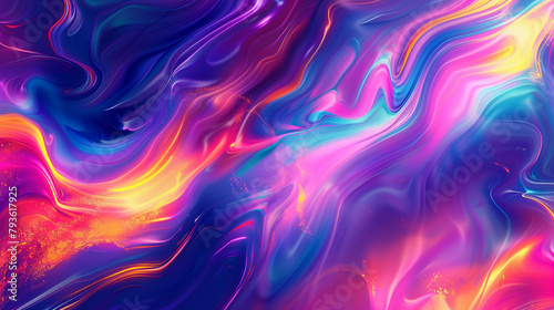 A colorful, swirling background with a purple and orange line. The background is a mix of colors and has a dreamy, ethereal feel to it
