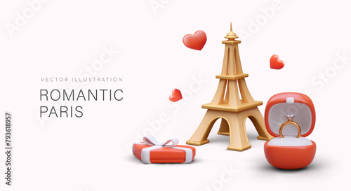 Romantic Paris. Advertising tours to capital of France