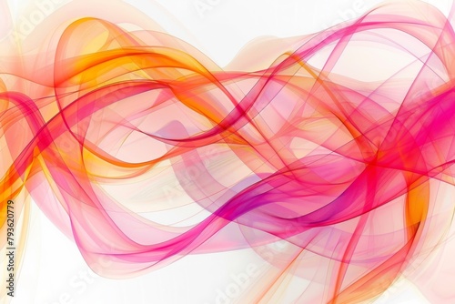 Abstract energy patterns with vibrant colors on a soft transparent white backdrop, symbolizing vitality