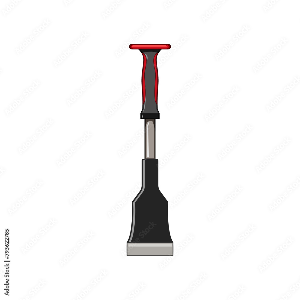 tool brick chisel cartoon. construction mason, hammer sculpting, carving mallet tool brick chisel sign. isolated symbol vector illustration