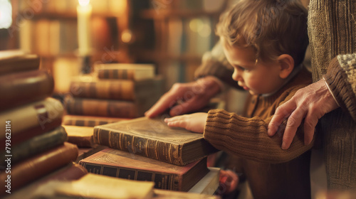 Child's First Encounter with the Timeless World of Books