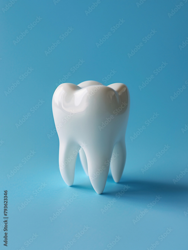 3D white healthy teeth solid color background
3D white healthy teeth solid color background