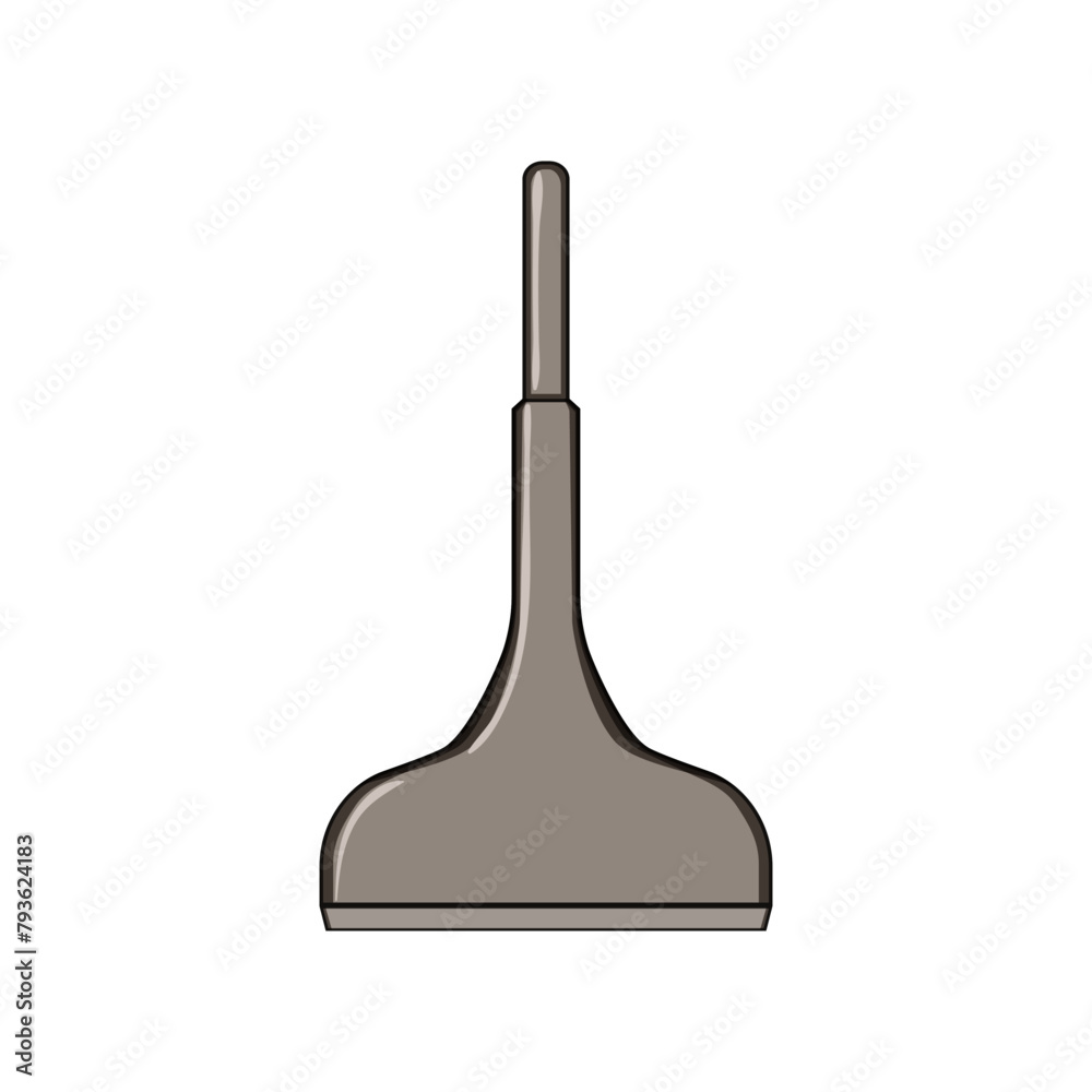layer brick chisel cartoon. tools, work stonework, layering layer brick chisel sign. isolated symbol vector illustration