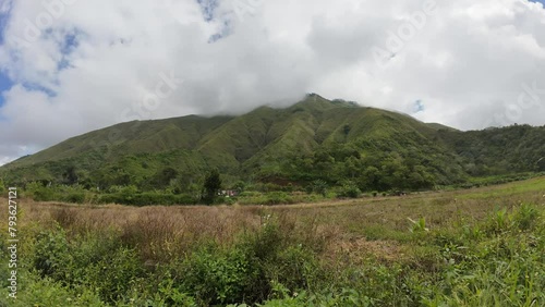 This is a timelapse video of the valley of Mount Rinjani which is called Bukit Selong