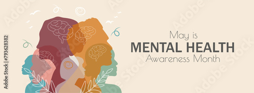 May is Mental Health Awareness Month banner.