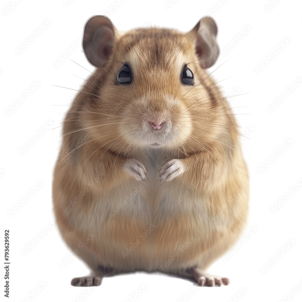 Trendy rodent isolated on transparent background Trendy rodent isolated on transparent background