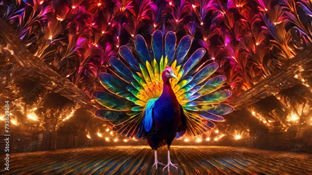 Peacock feather 