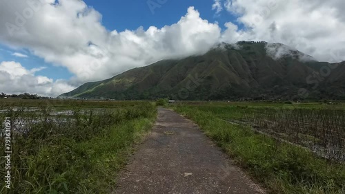 This is a timelapse video of the valley of Mount Rinjani which is called Bukit Selong