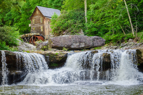 The Glade Creek Grist Mill Babcock State Park in State park in Clifftop, West Virginia