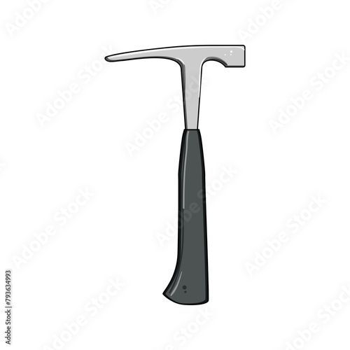 construction masons hammer cartoon. tools building, masonry carpentry, craftsmanship trade construction masons hammer sign. isolated symbol vector illustration