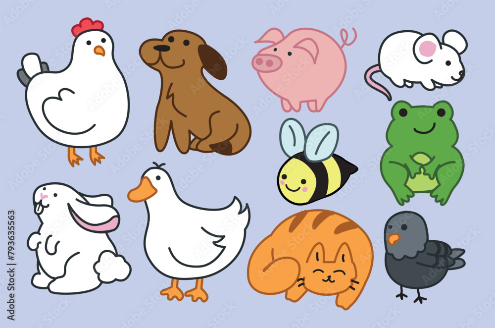 ilustración de mascotas, perro, gato, mascotas ilustración de mascotas, perro, gato, mascotas