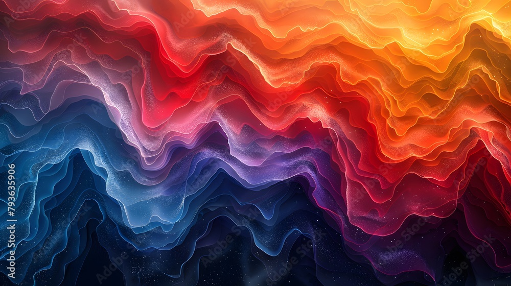 Obraz premium abstract background with red and blue waves