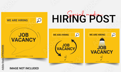 Hiring recruitment open vacancy design info label template. We are hiring to join our team announcement lettering  Minimal we are hiring background  job vacancy concept