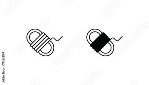 Roap icon design with white background stock illustration