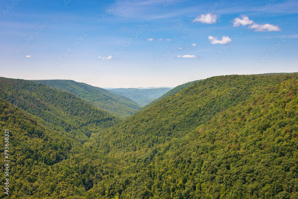 Overlook at Blackwater Falls State Park in West Virginia
