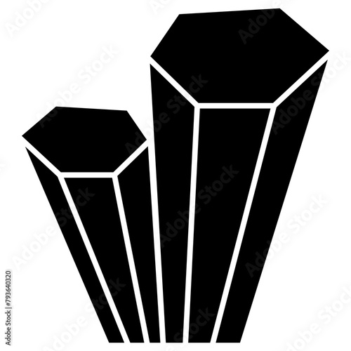Gemstone Glyph Icon 