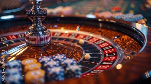 Roulette Strategy: An image of a roulette table with chips placed according