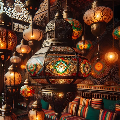 Eid Decorations Festive Ornaments for Celebrating Eid al-Fitr & Eid al-Adha  Microstock Image © MDSAIDE