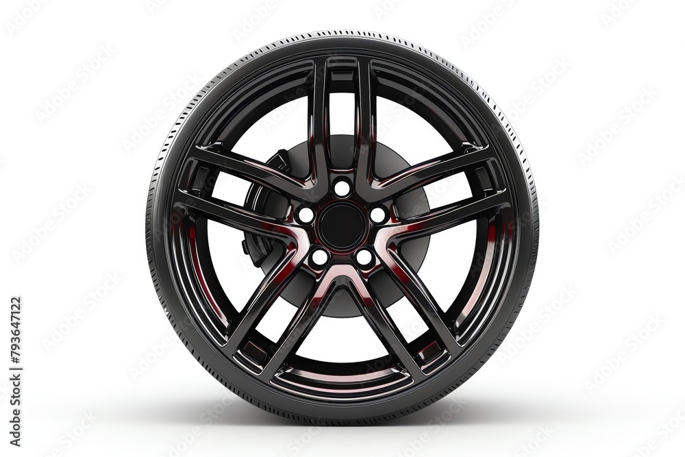 Racing car alloy wheel isolated on white, clear background. Racing car alloy wheel isolated on white, clear background.