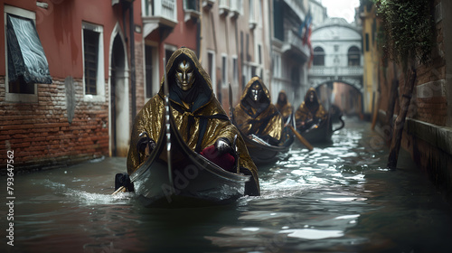 Venetian Dreamscape: Palazzos Reflect in Canals - Masks Whisper Carnival Secrets photo