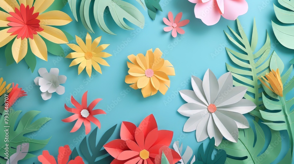 Cheerful paper craft designs with a clear surface, suitable for creating handmade aesthetics Cheerful paper craft designs with a clear surface, suitable for creating handmade aesthetics