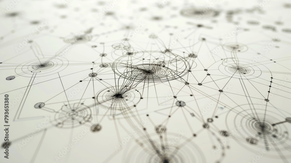 Artificial Intelligence Mind Map - A complex AI mind map floating over a simple white surface, styled as an intricate, line-based drawing, conveying complexity and clarity. Artificial Intelligence Mind Map - A complex AI mind map floating over a simple white surface, styled as an intricate, line-based drawing, conveying complexity and clarity.