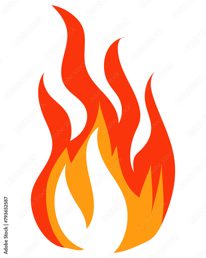 Fire sign, Fire flame icon isolated on transparent background. Fire sign, Fire flame icon isolated on transparent background.