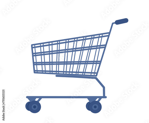 shopping cart isolated