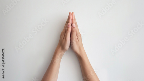 hands praying  photo