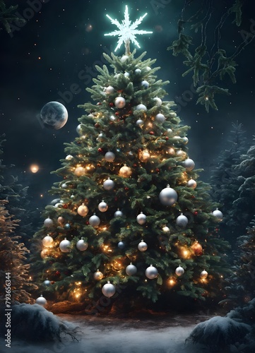  a chrismass tree with branches decorated with evil  2 .jpg