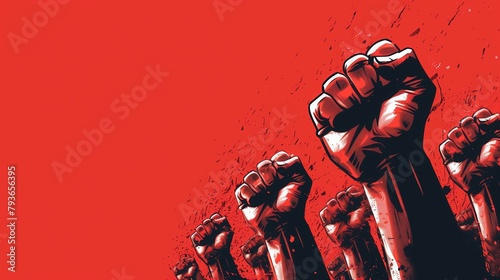 Fist protest hand activist people social fight.