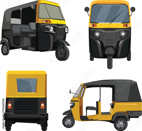 tuk tuk vector template design , White background