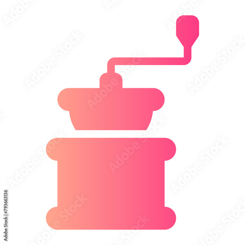 coffee grinder gradient icon