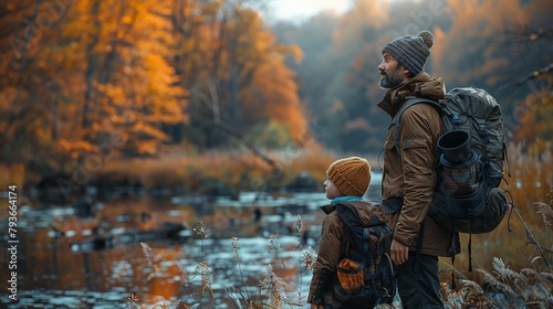 Through authentic stock-style photos viewers join families as they gather for outdoor adventures centered on building community and forging connections with the natural world. © fangphotolia