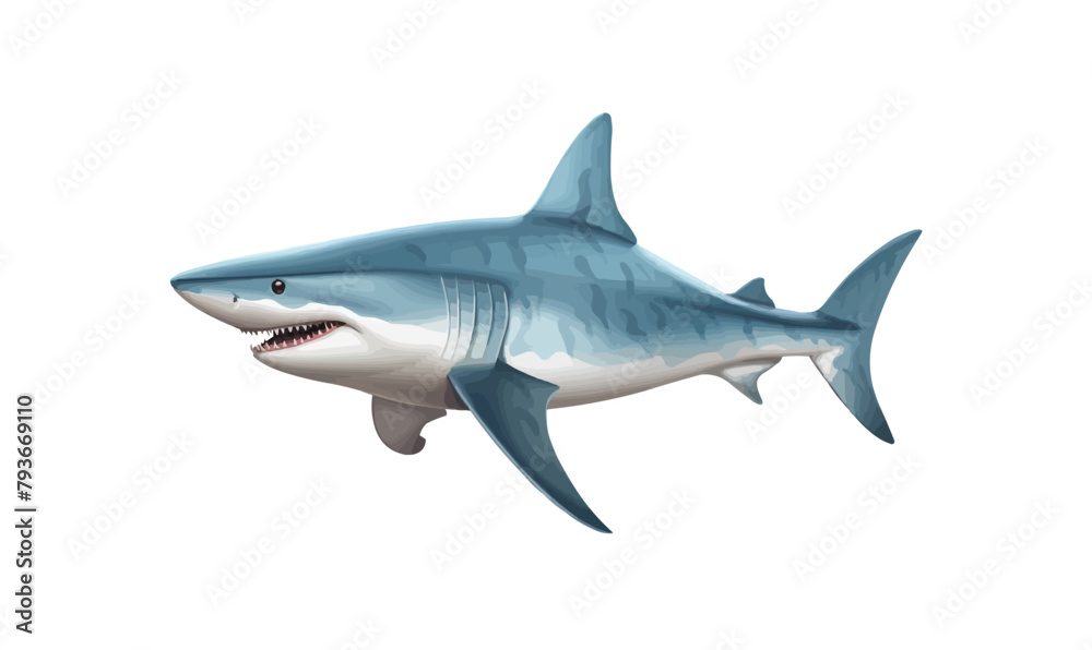 shark isolated vector style on isolated background illustration shark isolated vector style on isolated background illustration