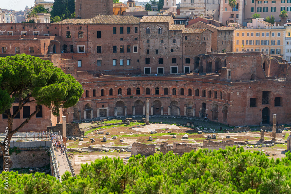 Rome, Italy. Trajan's Market. Imperial forums