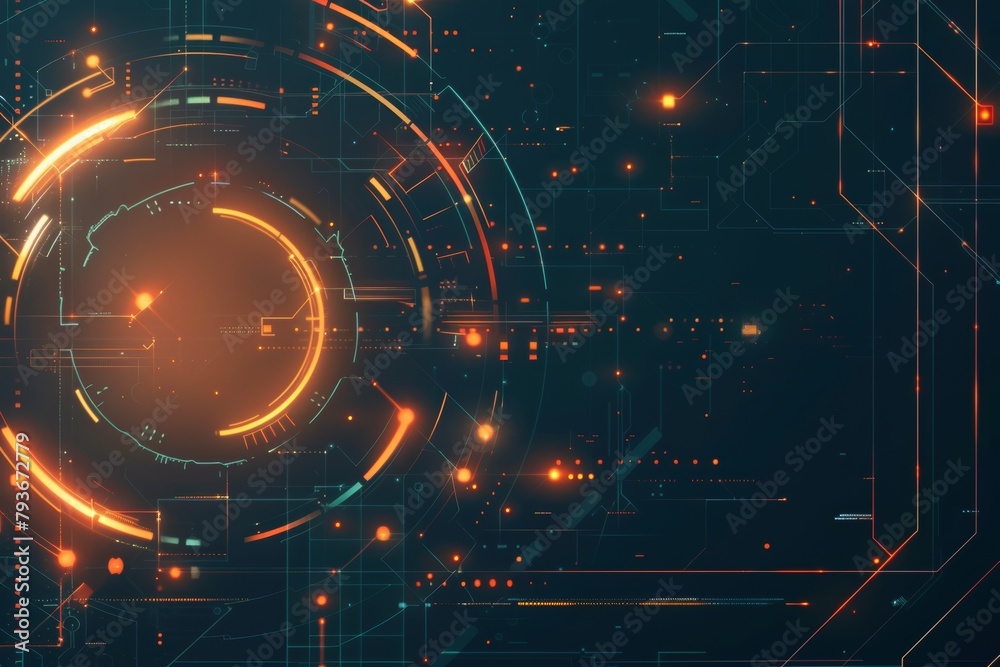 Obraz premium Art deco background with a futuristic aesthetic for tech-themed content