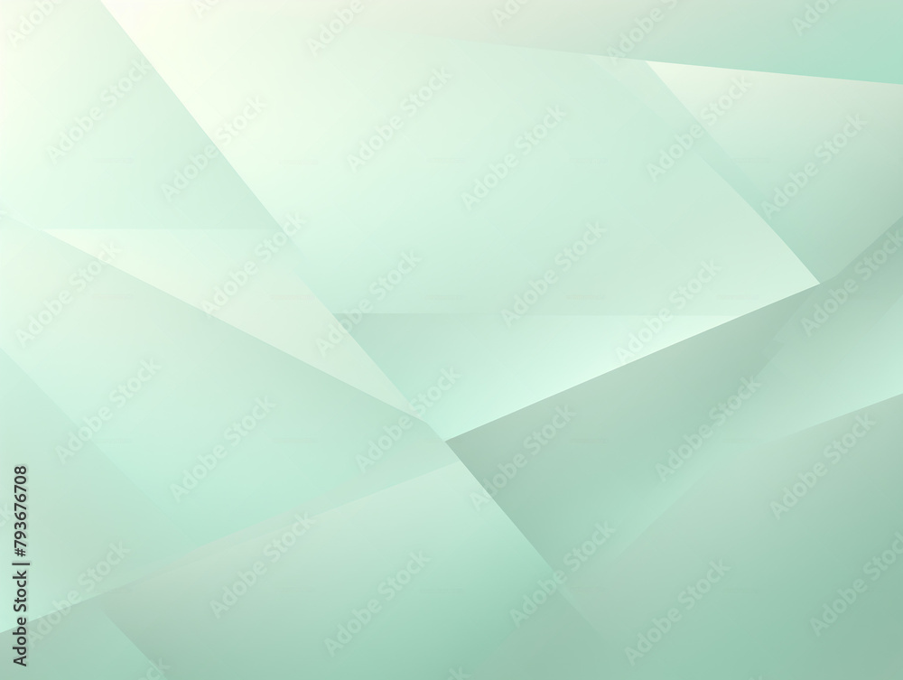 Geometric abstract background, mint green, minimalist design Geometric abstract background, mint green, minimalist design