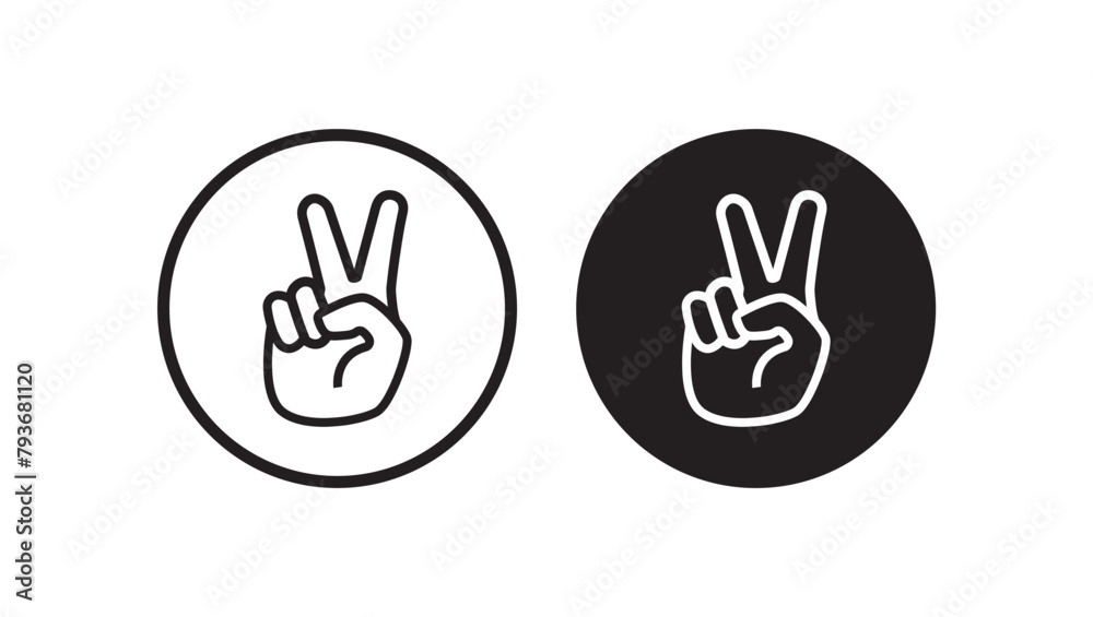 Fototapeta premium peace icon on white background