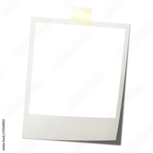polaroid card blank with shadow on the png backgrounds.