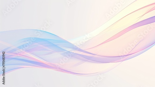  modern, minimalist design features a pastel blue background. The design is simple yet elegant, featuring soft gradients of pink and purple on a light gradient sky blue