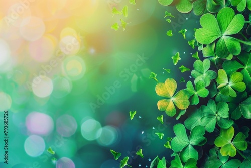 abstract background for Leprechaun Day photo