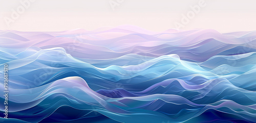 Ocean wave vector, an autumn palette of red and brown, reflecting fall.