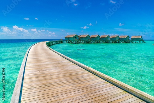 Beautiful water villas tropical maldives island 2 © Sabina