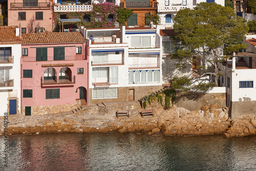 Mediterranean coastline traditional village of Begur. Girona, Catalonia. Spain