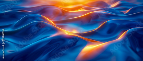 Ethereal Flow, An Abstract Symphony of Light and Shade, Dancing Colors in Motion