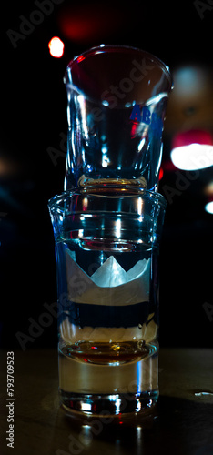glass of paper boat